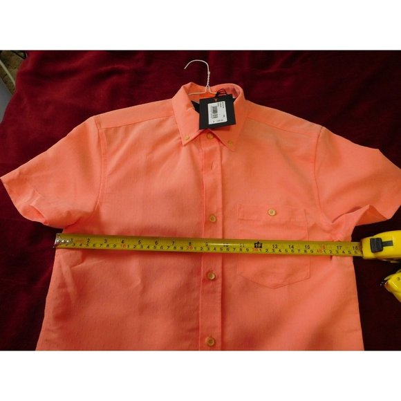 New Ted Baker Size 1 CORAL SS DOBBY SHIRT Short Sleeves Men Button Front - Picture 4 of 8